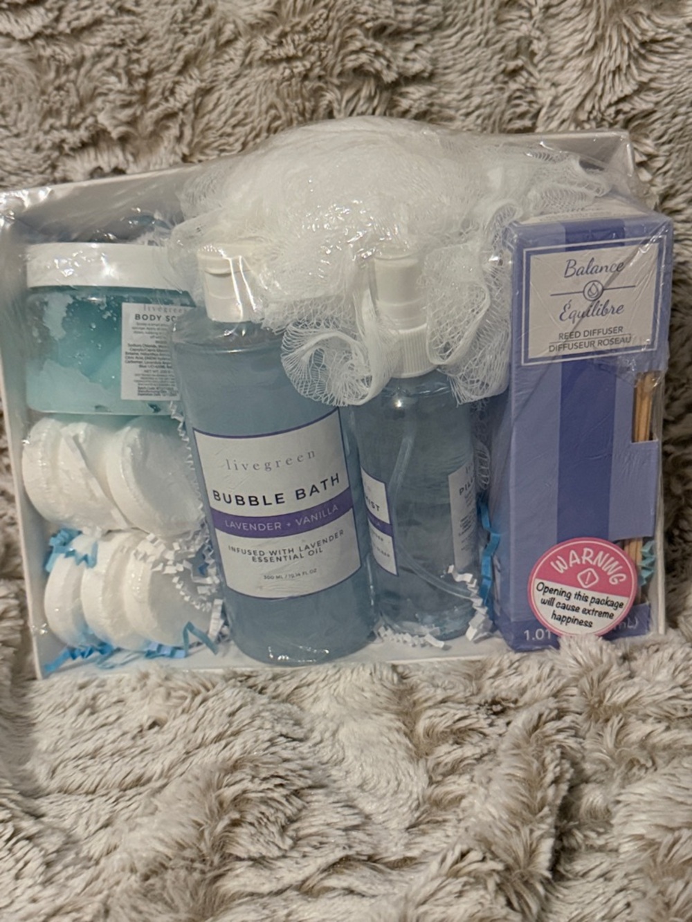 Lavender Vanilla Bubble Bath Gift Set - Lavender